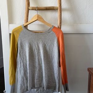 Tri Color Light Weight Sweater